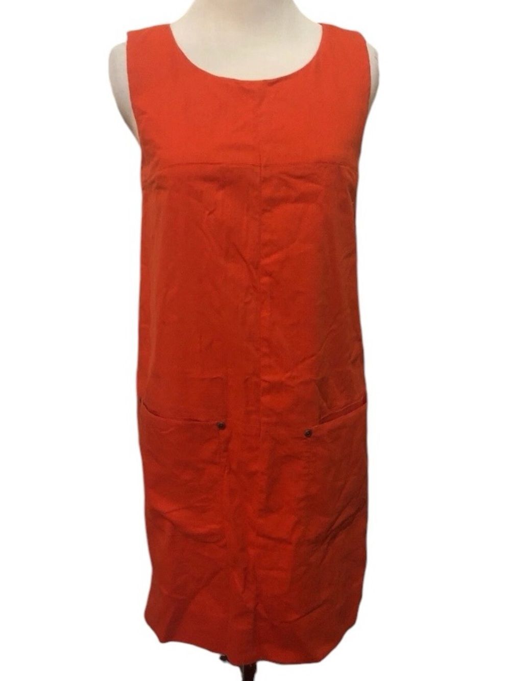 J. Crew Bright Orange Sleeveless Dress size 4
